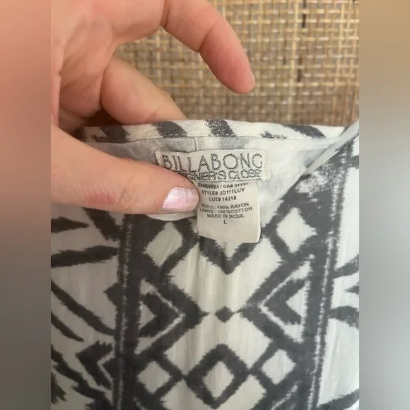 Billabong Tribal Print High Low Dress - Picture 2 of 4